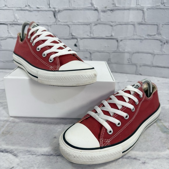 Converse Chuck Taylor All Star Ox Sneakers Unisex M 8 W 10 Red Cinnabar‎ 125808F - Picture 3 of 11
